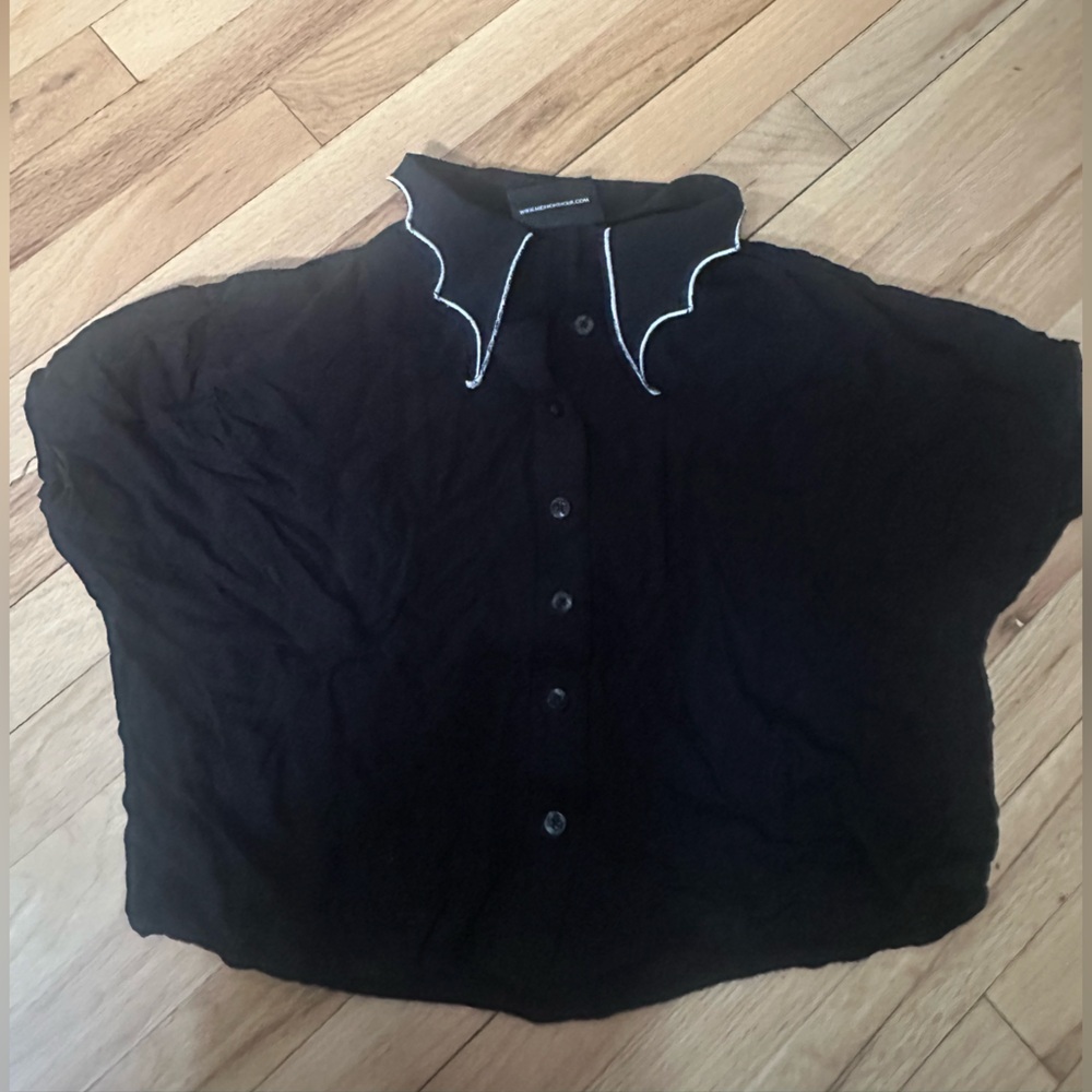 Midnight Hour Bat Collar Top SM - Picture 2 of 3